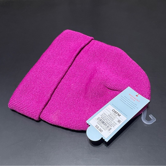 Bundle of 2 Cuffed Beanie OSFM | Pink and Orange #B917 - Picture 3 of 5
